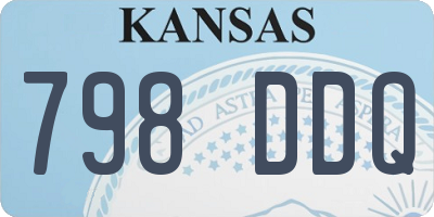 KS license plate 798DDQ