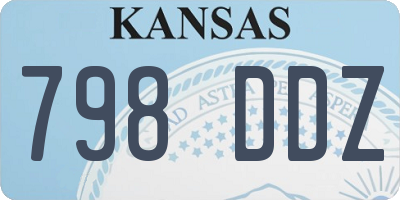 KS license plate 798DDZ