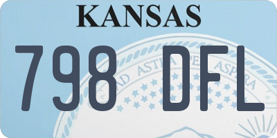 KS license plate 798DFL