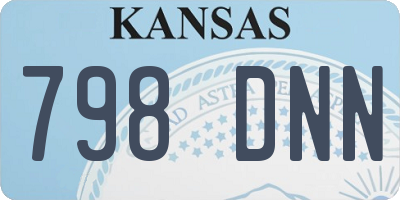 KS license plate 798DNN
