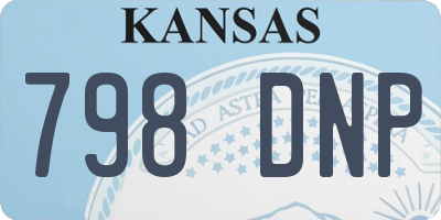 KS license plate 798DNP