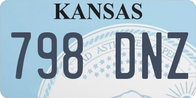 KS license plate 798DNZ