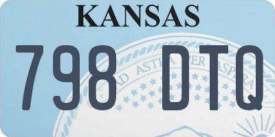 KS license plate 798DTQ