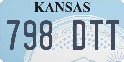 KS license plate 798DTT