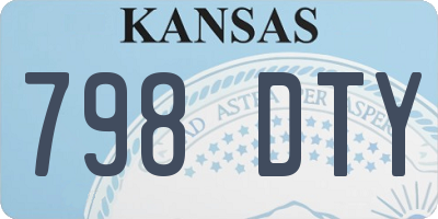 KS license plate 798DTY