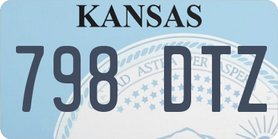 KS license plate 798DTZ