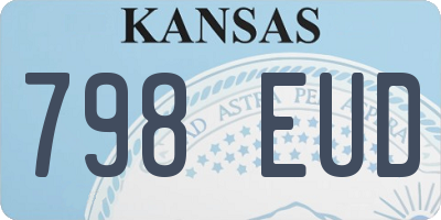 KS license plate 798EUD