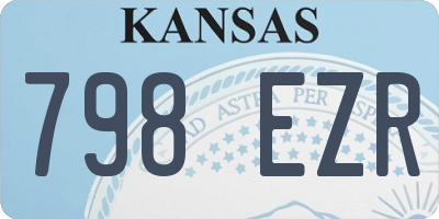 KS license plate 798EZR