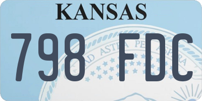 KS license plate 798FDC