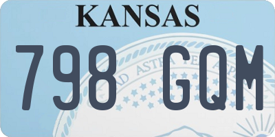 KS license plate 798GQM