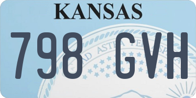 KS license plate 798GVH