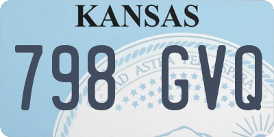 KS license plate 798GVQ