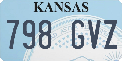 KS license plate 798GVZ