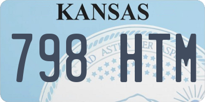 KS license plate 798HTM