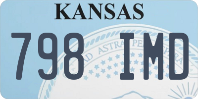 KS license plate 798IMD