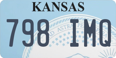 KS license plate 798IMQ