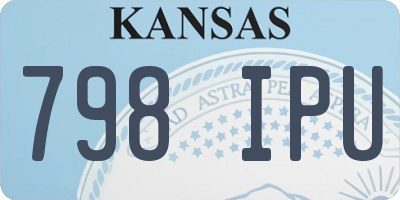 KS license plate 798IPU