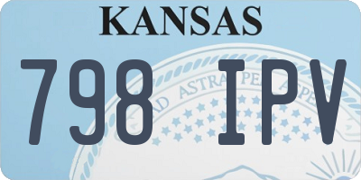 KS license plate 798IPV
