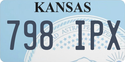 KS license plate 798IPX