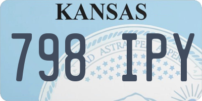 KS license plate 798IPY