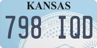 KS license plate 798IQD