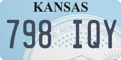 KS license plate 798IQY
