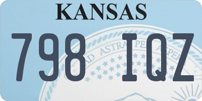 KS license plate 798IQZ