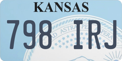 KS license plate 798IRJ