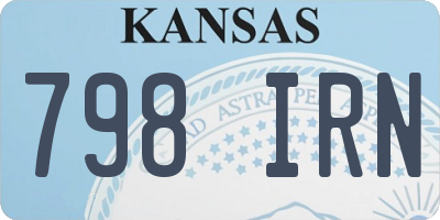 KS license plate 798IRN