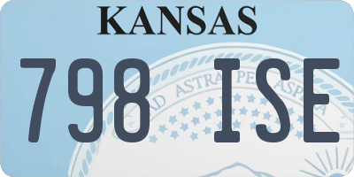KS license plate 798ISE