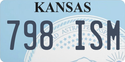 KS license plate 798ISM