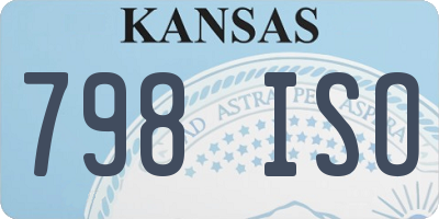 KS license plate 798ISO