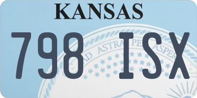 KS license plate 798ISX