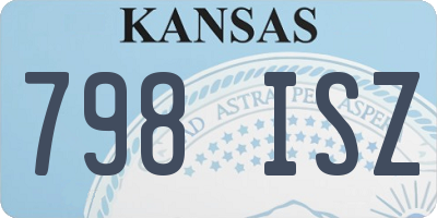 KS license plate 798ISZ