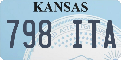 KS license plate 798ITA