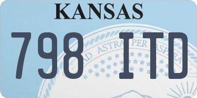 KS license plate 798ITD