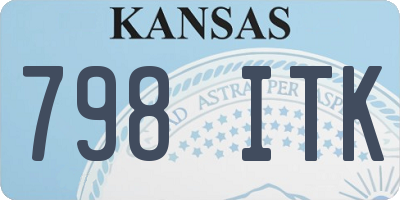 KS license plate 798ITK