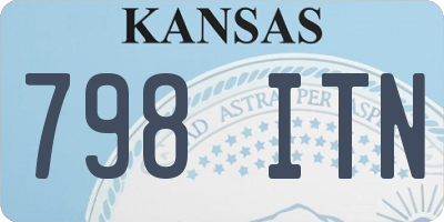 KS license plate 798ITN