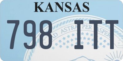 KS license plate 798ITT