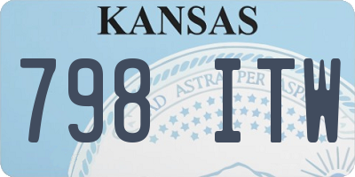 KS license plate 798ITW