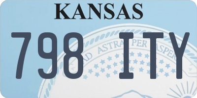 KS license plate 798ITY