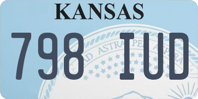 KS license plate 798IUD