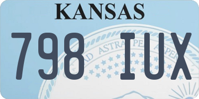 KS license plate 798IUX