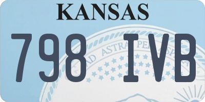 KS license plate 798IVB