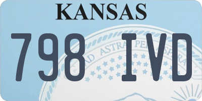 KS license plate 798IVD