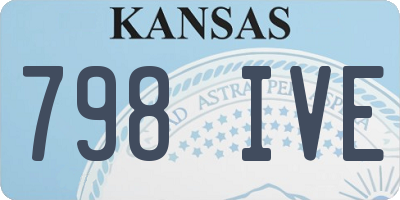 KS license plate 798IVE