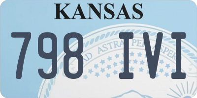 KS license plate 798IVI