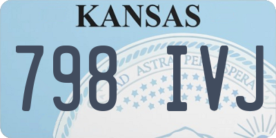 KS license plate 798IVJ