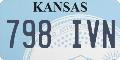 KS license plate 798IVN