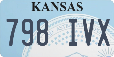 KS license plate 798IVX